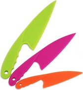 Kindvriendelijk 3-delig messenset - Kindermessen - Veiligheidsmes - 3 kleuren - Childproof 3 piece kitchen knife set