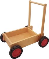 Houten loopwagen