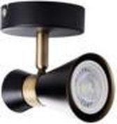 MILENO 1 - wandlamp - plafondlamp spot - incl LED - zwart - goud