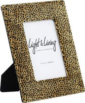 Light & Living - Fotolijst 13x18 cm DOUTZEN luipaard print bruin