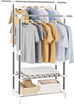 Nancy's Kledingrek Op Wieltjes - Kleding Rek - Kledingrekken