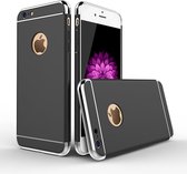 Luxe zwarte telefoonhoesje voor iPhone 6 / 6s Plus Ultradunne TPU beschermhoes Watchbands-shop.nl