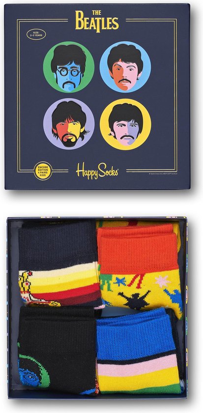 Happy Socks Kids Beatles Giftbox - Maat 12-24 maanden