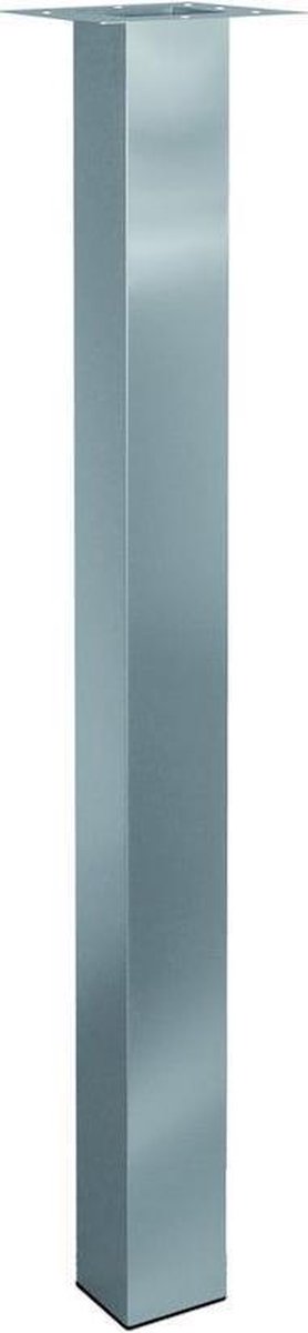 Doeco Maatwerk Tafelpoot op maat tot hoogte 1100 mm. Kokerprofiel 80x80mm kleur Rvs