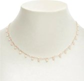 Ketting Rondjes - Choker Collier - Goud- 42 cm - 1 stuks