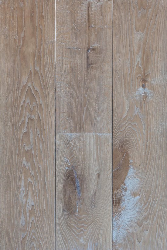 kleermaker buiten gebruik Interactie Landelijke houten vloer met eiken toplaag, gerookt wit geolied  (lamelparket, duoplank,... | bol.com