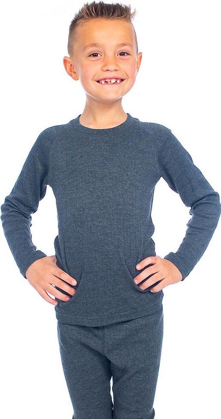 Chemise enfant Heat Keeper Thermo à manches longues gris - 104/110