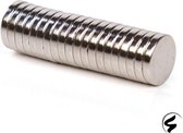 20 Stuks 10x2mm Neodymium Magneten - Rond - Sterke Zilverkleurige Magneetjes