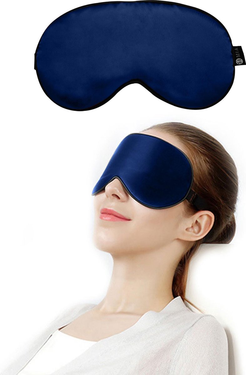 SIMIAâ„¢ Premium Zijden Slaapmasker - Luxe Verstelbare Oogmasker - 100% Verduisterend - Reismasker - B