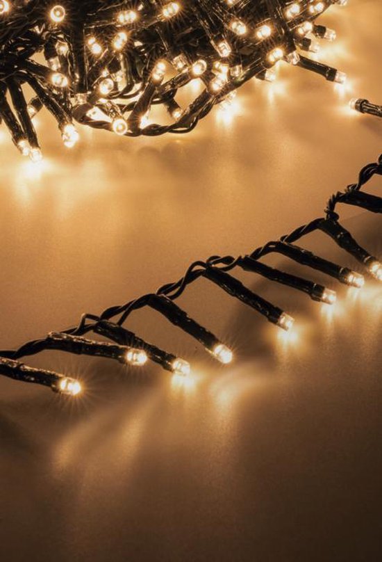 Kerstverlichting cluster - LED warm wit - voor binnen en buiten - 16 meter | bol.com