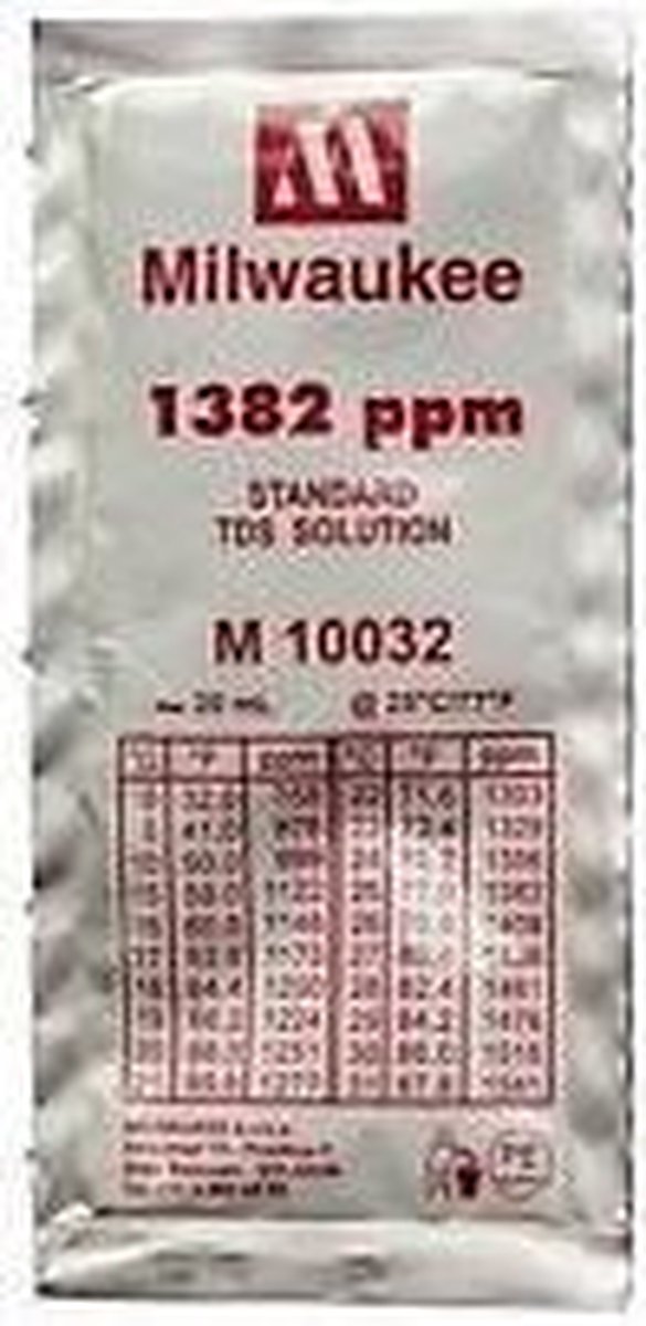 Milwaukee 1382 ppm TDS kalibratie bufferoplossing