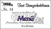 Crealies Snijmal Duitse tekst no.14 Menü