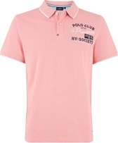 HV Society Poloshirt Toby Pink Logo - M