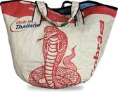 Elephant Strandtas Cobra | Recyclede cementzakken | Upcycled | Duurzaam