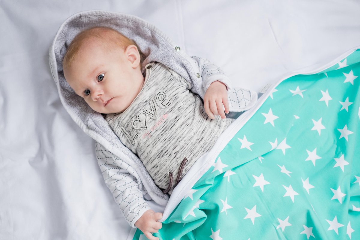 Wallabiezzz Baby deken - Wiegdeken - Omslagdoek Baby - Sterren - 75x90cm Wallabiezzz Baby deken - Wiegdeken - Omslagdoek Baby - Sterren - 75x90cm