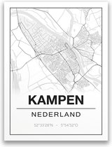 Poster/plattegrond KAMPEN - A4