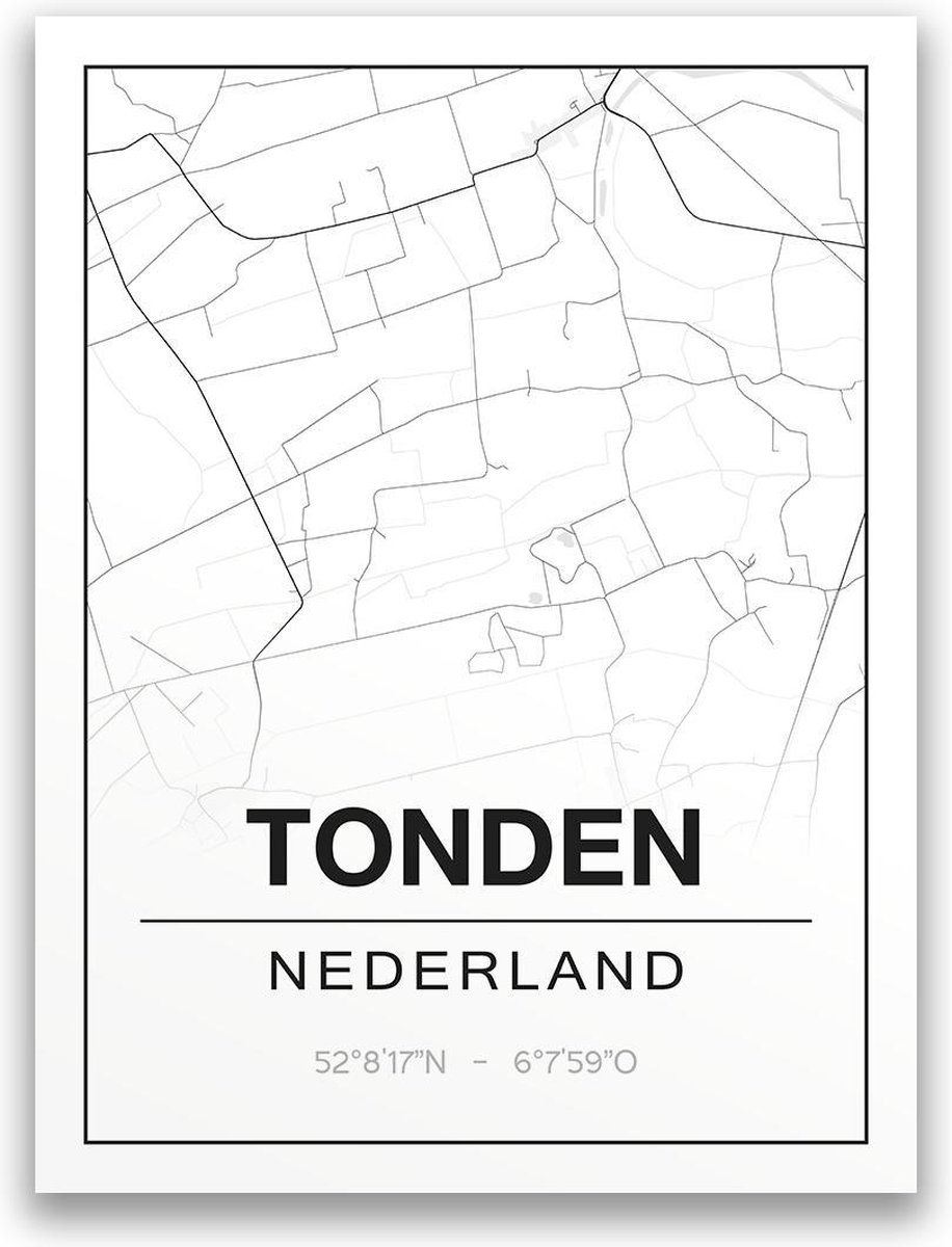 Poster/plattegrond TONDEN - A4