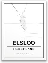 Poster/plattegrond ELSLOO - A4