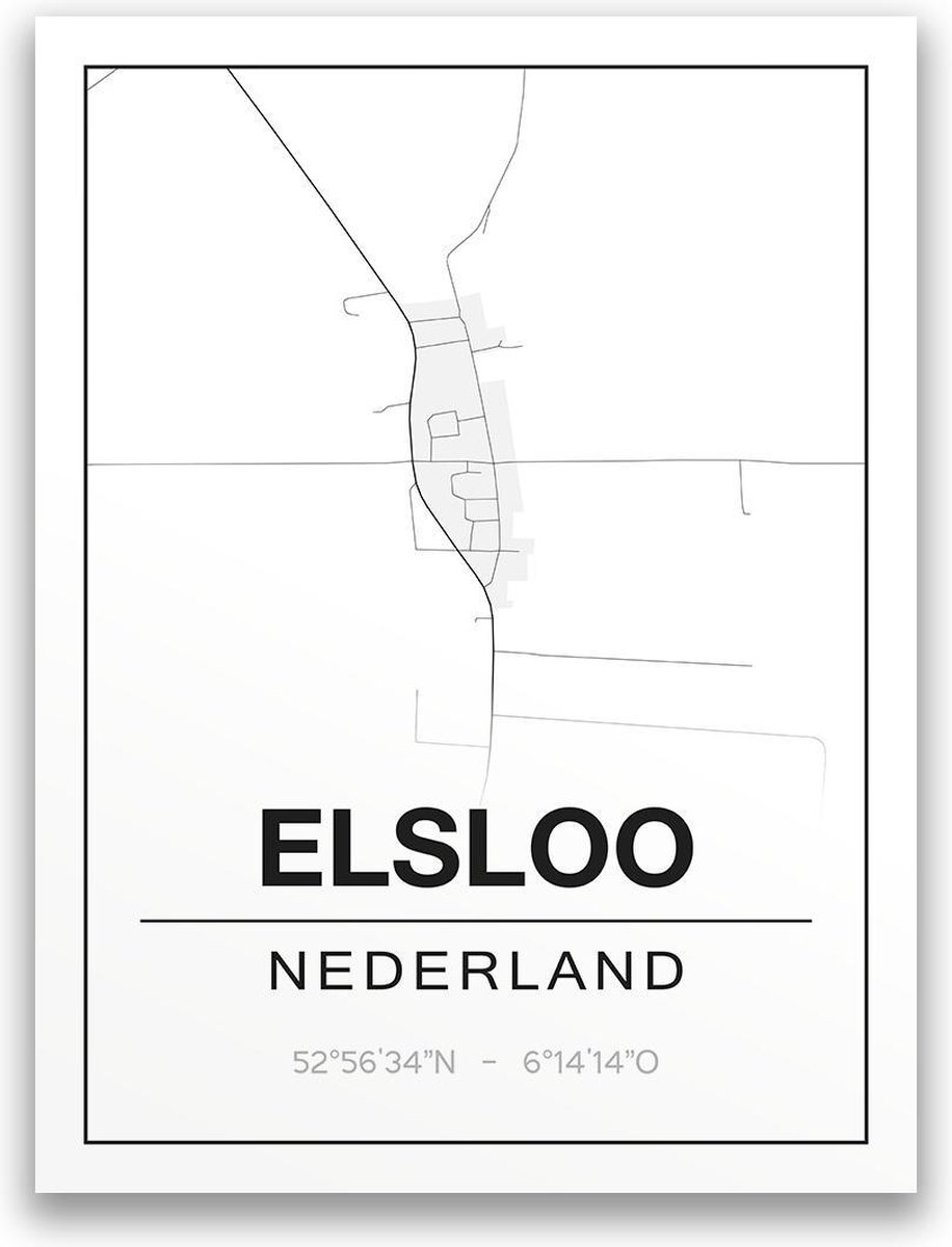 Poster/plattegrond ELSLOO - A4