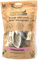 Carniwell Konijnenoortjes met vacht - 100 gram