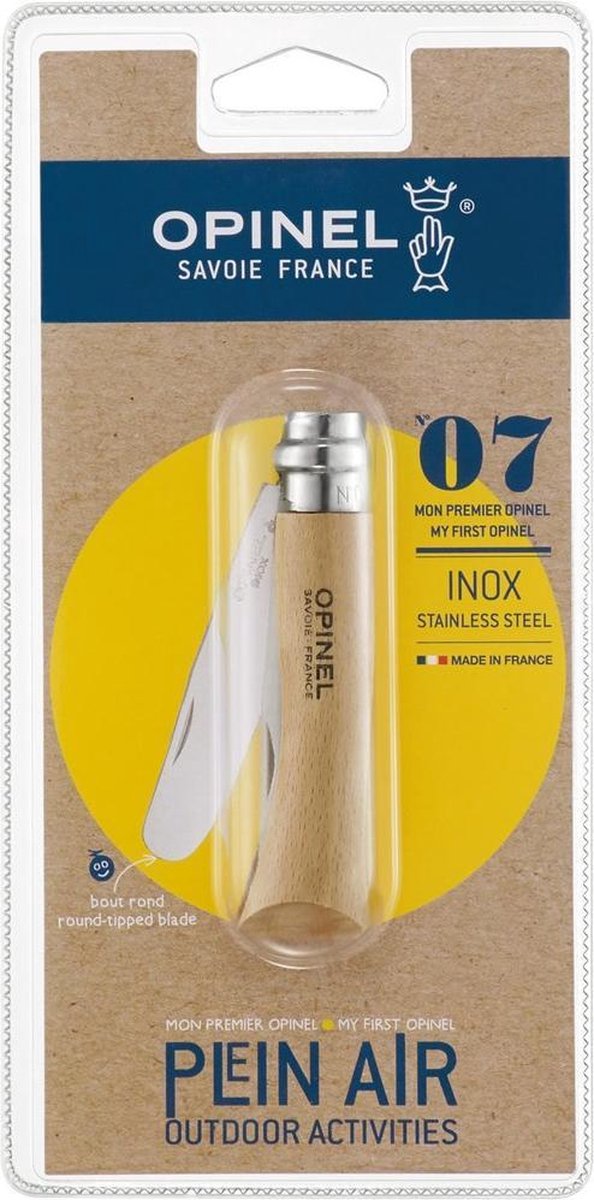 Opinel - My First Opinel -  No. 07 - Kids - RVS  - Naturel Hout - Opinel