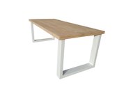 Sanderswoodworks Eettafel New England Eikenhout - 220L x 90B x 78H cm