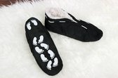 Huis pantoffels anti slip, Zwart maat 43/44