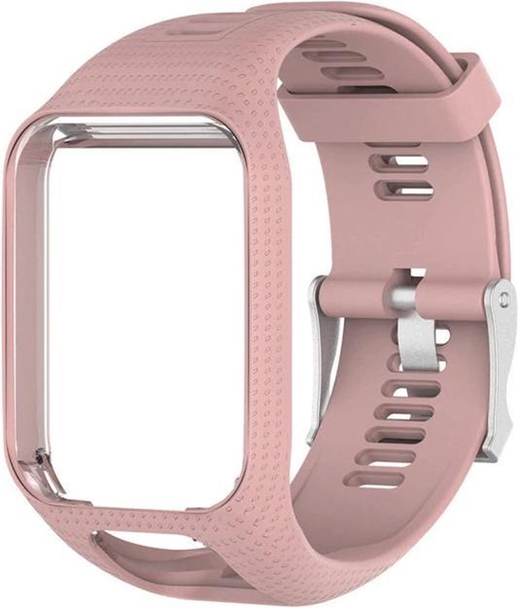 Volwco Voor TomTom Horlogeband, Siliconen Vervangende Band Sport Armband Voor TomTom Runner 2 3/Spark/Spark 3/Golfer 2/Adventurer, 24 * 2.5 * 2.5CM, Blauw