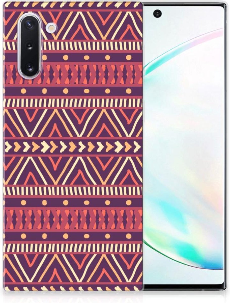 Samsung Galaxy Note 10 TPU bumper Aztec Paars