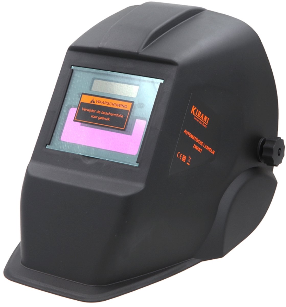 Kibani automatische lashelm zwart DX