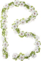 Guirlande de fleurs de basilic - Blanc