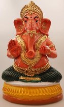 Ganesha beeld beschilderd 35cm - India