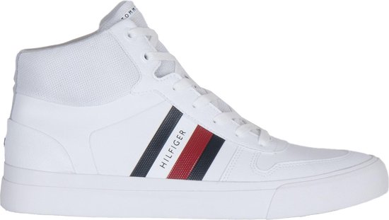 Tommy Hilfiger Sneakers - Maat 42 - Unisex - wit/navy/rood | bol