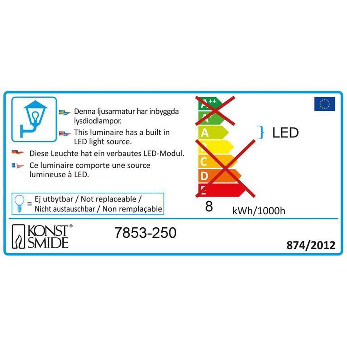 Konstsmide Chieri Spotlamp Buiten - 6-lichts LED - 3000K - IP54 - Wit