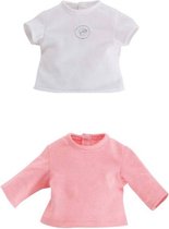 Corolle Ma Corolle 2 T-shirts wit & roze