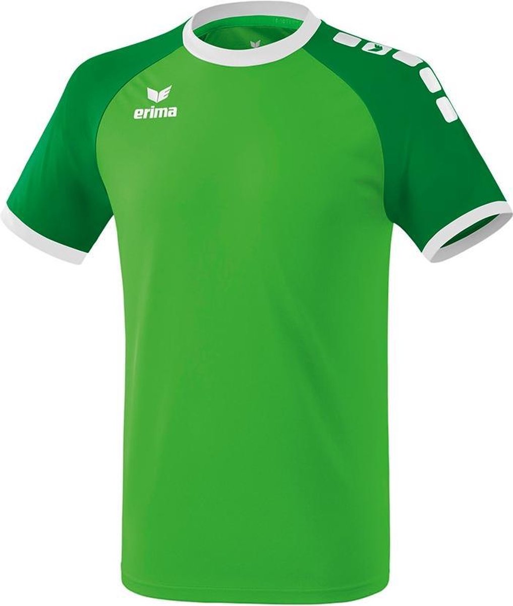 Erima Zenari 3.0 Shirt Korte Mouw Heren - Green / Smaragd / Wit | Maat: S