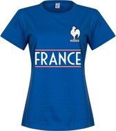 Frankrijk Dames Team T-Shirt - Blauw - L