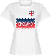 Engeland Dames Team T-Shirt - Wit - M