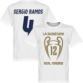 Real Madrid La Duodecima Sergio Ramos T-Shirt - XL