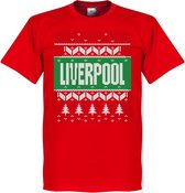 Liverpool Kerst T-Shirt - Rood - M