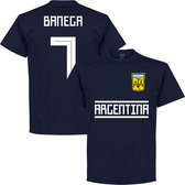 Argentinië Banega 7 Team T-Shirt - Navy - L