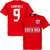 Costa Rica Campbell 9 Team T-Shirt - Rood - XL