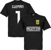 Argentinië Guzman 1 Team T-Shirt - Zwart - XXXXL