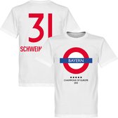 Bayern München Underground T-Shirt + Schweinsteiger 31 - L