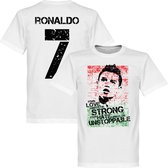 Ronaldo 7 Portugal Flag T-shirt - S