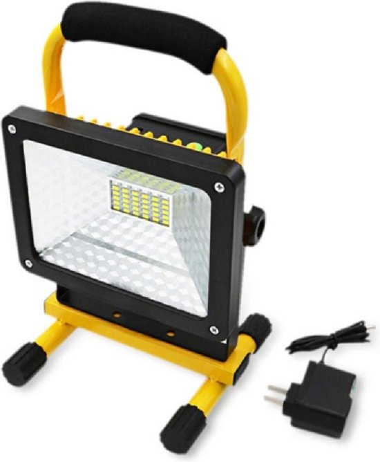 Oplaadbare draadloze draagbare LED werklamp - bouwlamp - 30W - drie | bol.com