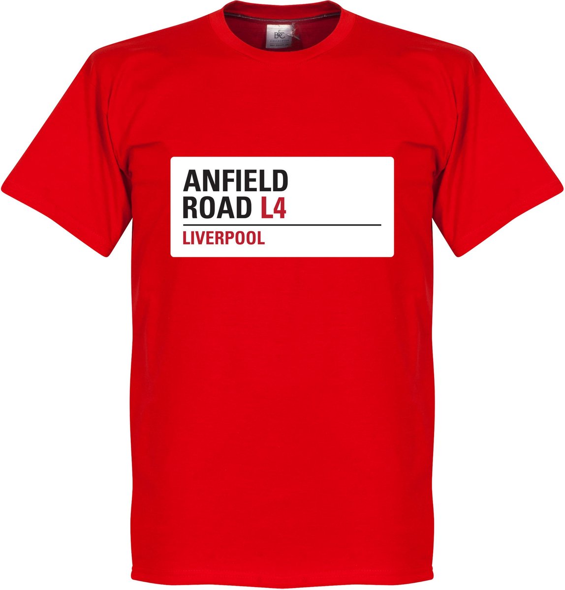 Anfield Road Sign T-Shirt - Rood - 3XL