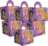 Mini Traktatie doosjes Disney Princess 8 stuks 6,5x6,5x6,5 cm