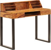 Computer bureau Sheesham Hout (Incl organizer) 110x50x94cm - Computerbureau - Werktafel - Schrijftafel - Tekentafel