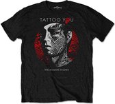 The Rolling Stones Heren Tshirt -M- Tattoo You Circle Zwart